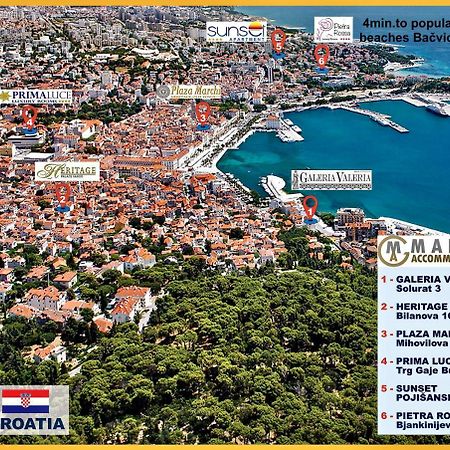 Pietra Rossa Hotell Split Eksteriør bilde